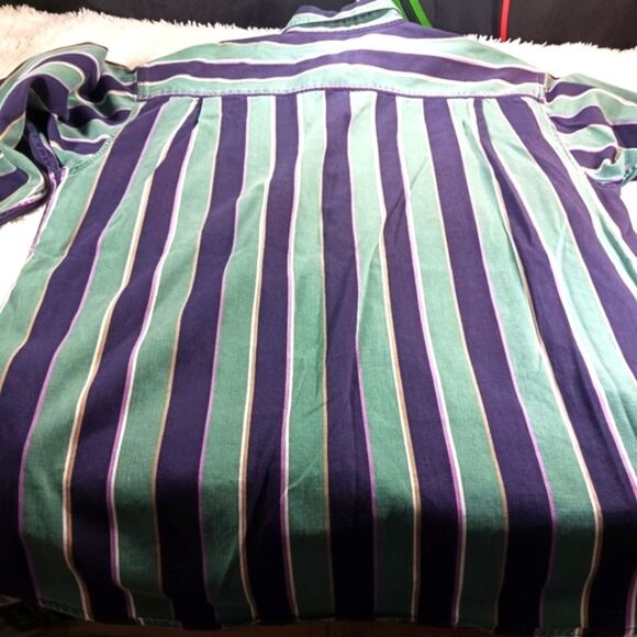 Members Only 80s Vintage XL 100% Cotton Casual Button Down Shirt Men's XL..... - Picture 10 of 10